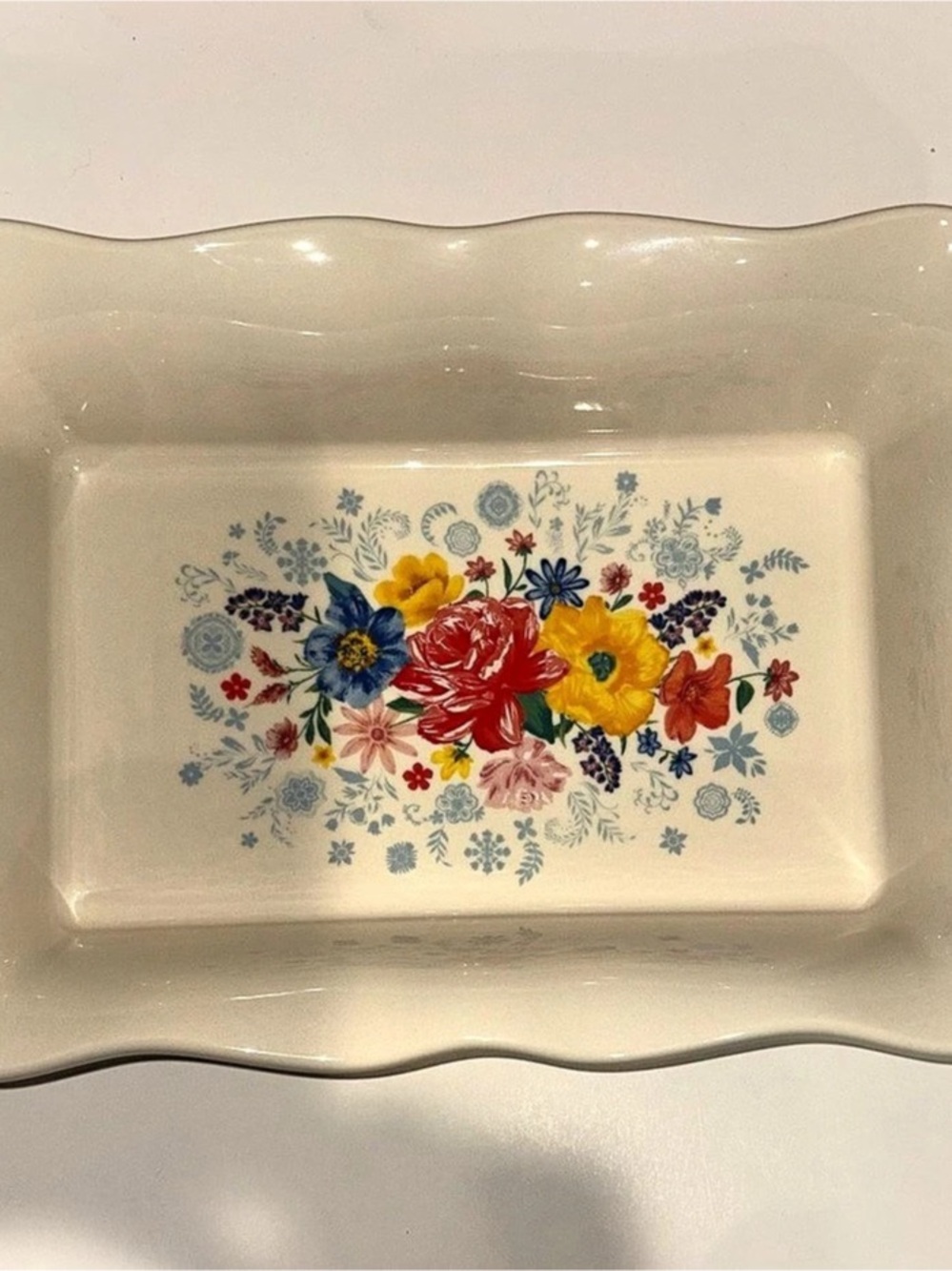 Pioneer Woman Fiona Floral Ceramic Baking Dish